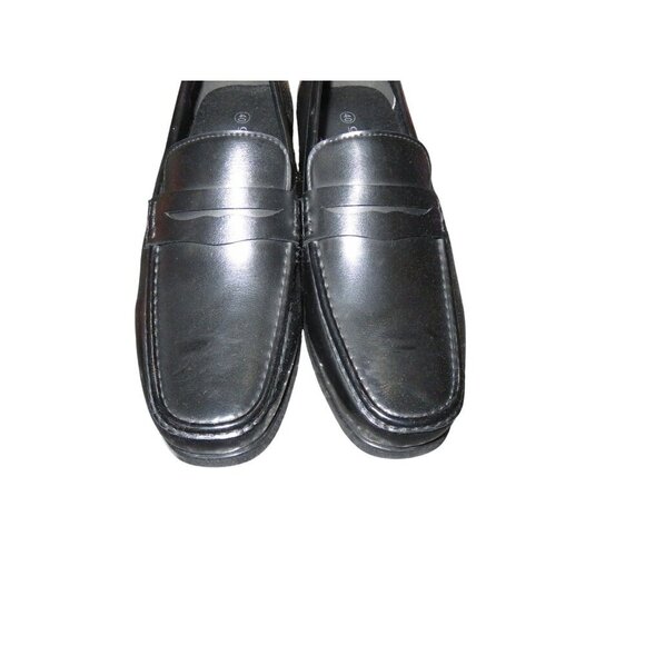 Collexion Italy Black Italian Leather Dress Loafers shoes Size 40 or US 9 - Picture 2 of 9